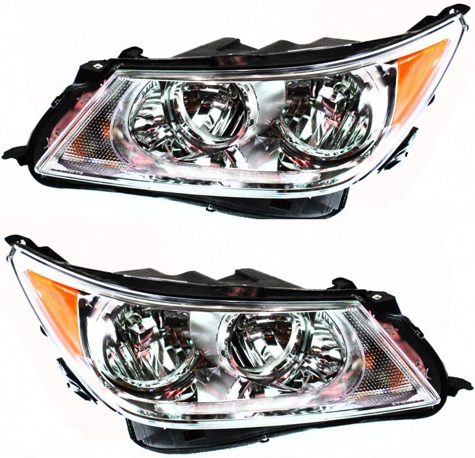 Headlight Assembly Pair Halogen W199