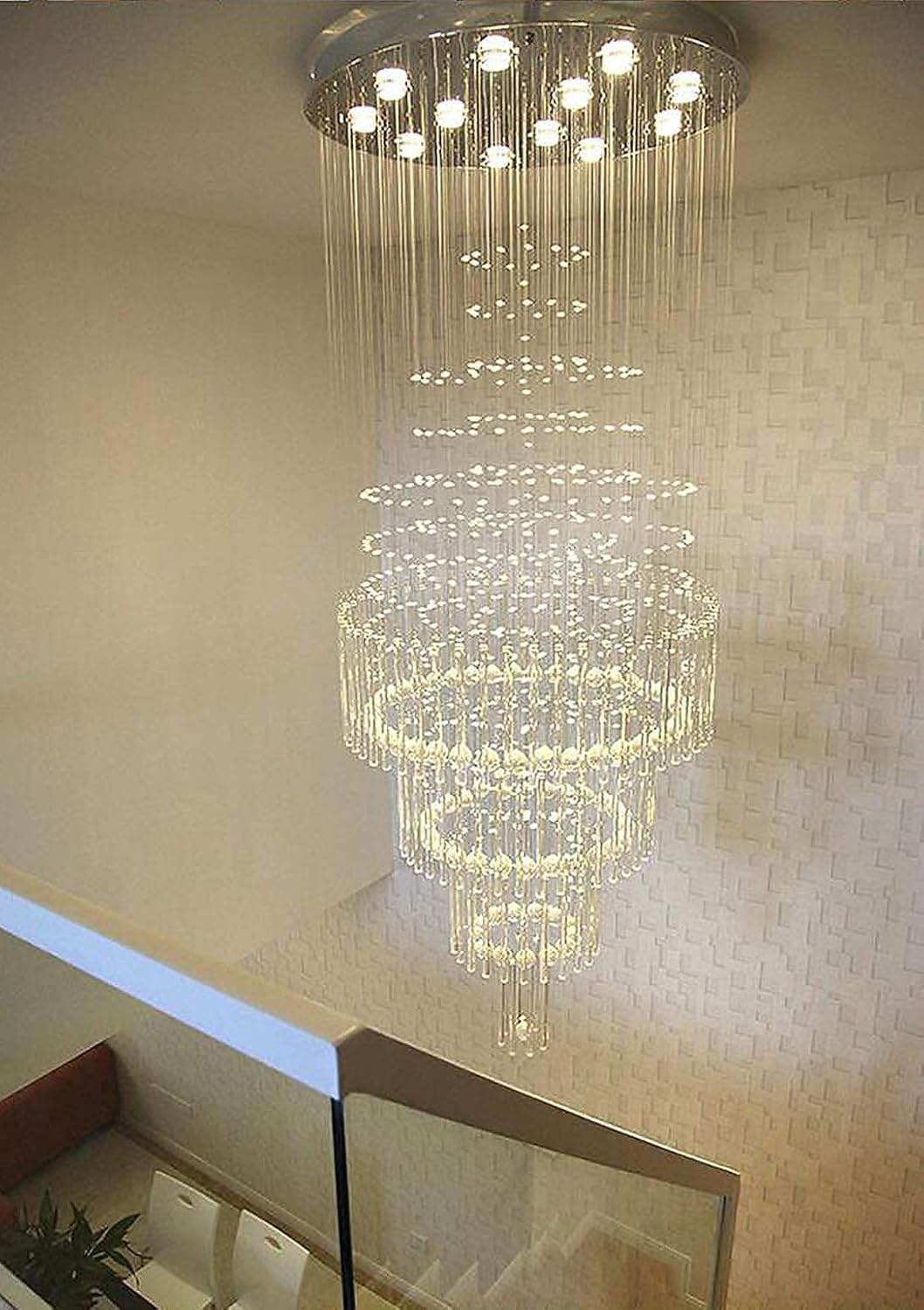 Crystal Raindrop Chandelier, 12 Bulbs O922134