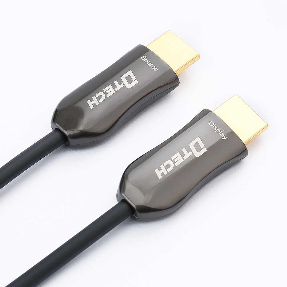 Fiber Optic HDMI Cable 50ft 4K60Hz 18Gbps Slim UHD Video Cord Pack of 2 K599