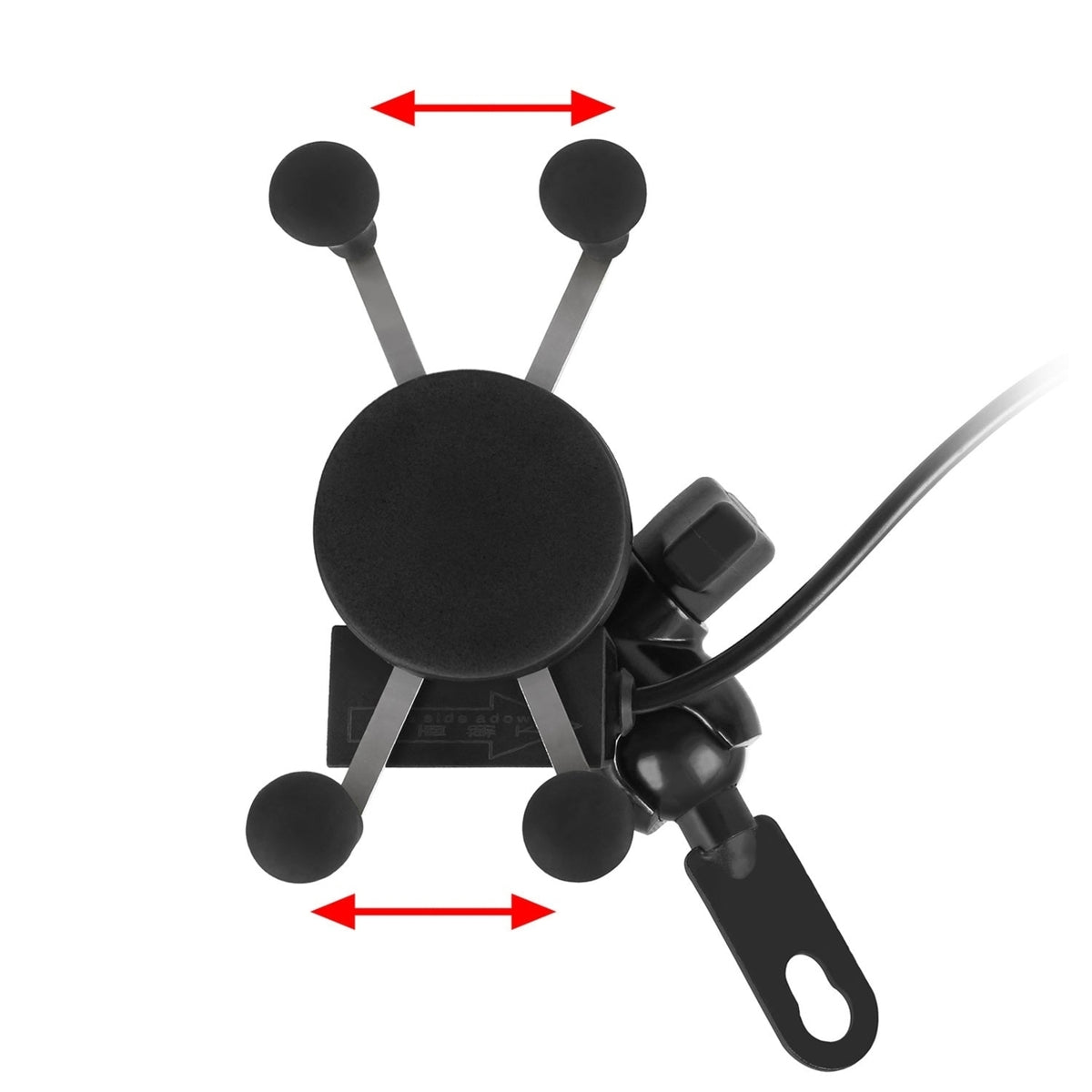 Motorcycle Handlebar Mount Holder with USB Charger G805