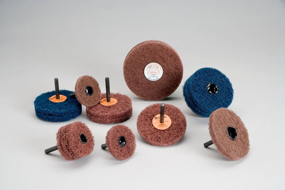 2 in x 2 Ply x 1/4 in A Med Buff and Blend Wheel L206073