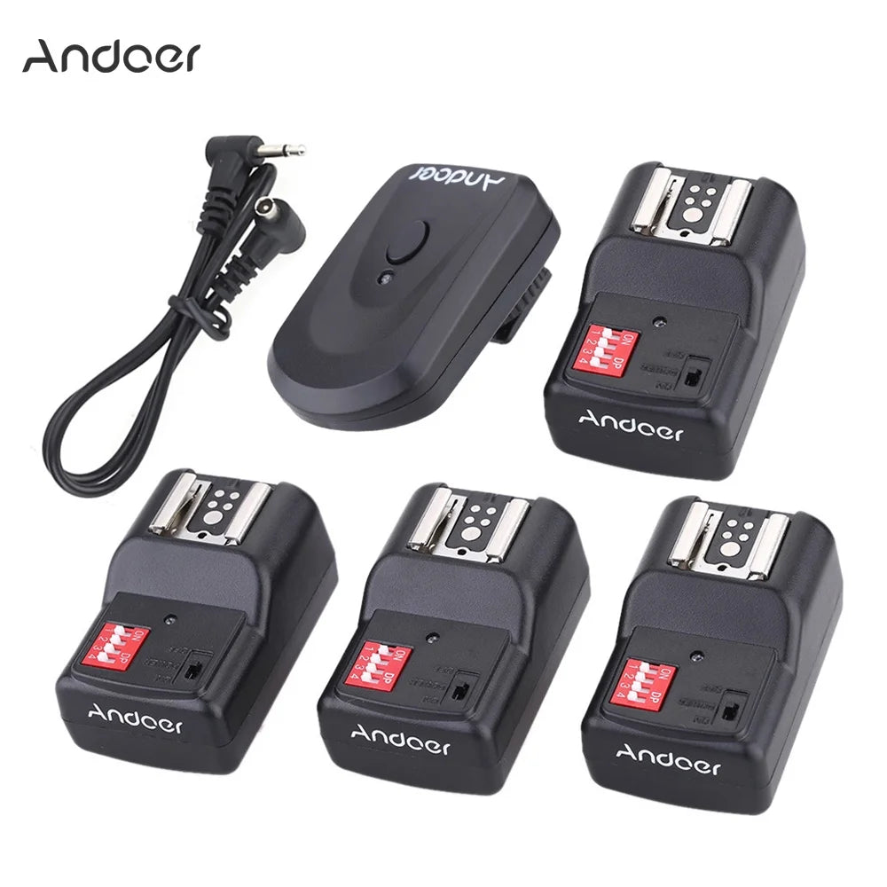 Wireless Remote Flash Trigger Set with 4 Receivers J405