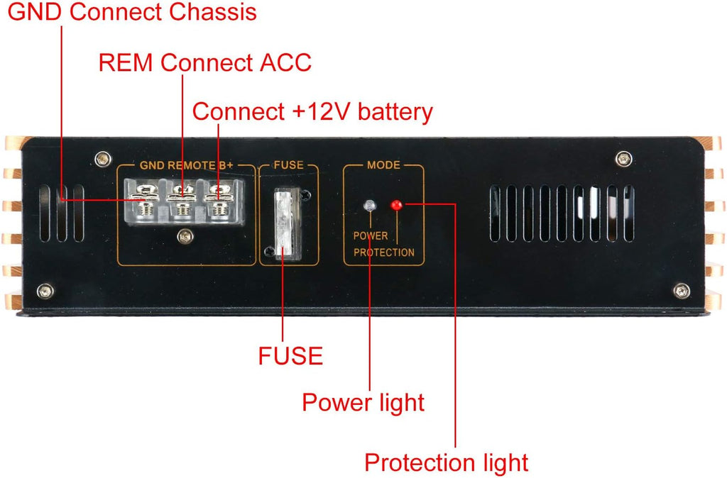 2200W 2 Channel Car Amplifier H880384