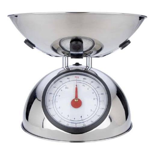 Polished Stainless Steel 8-Pound Analog Spring Scale P869