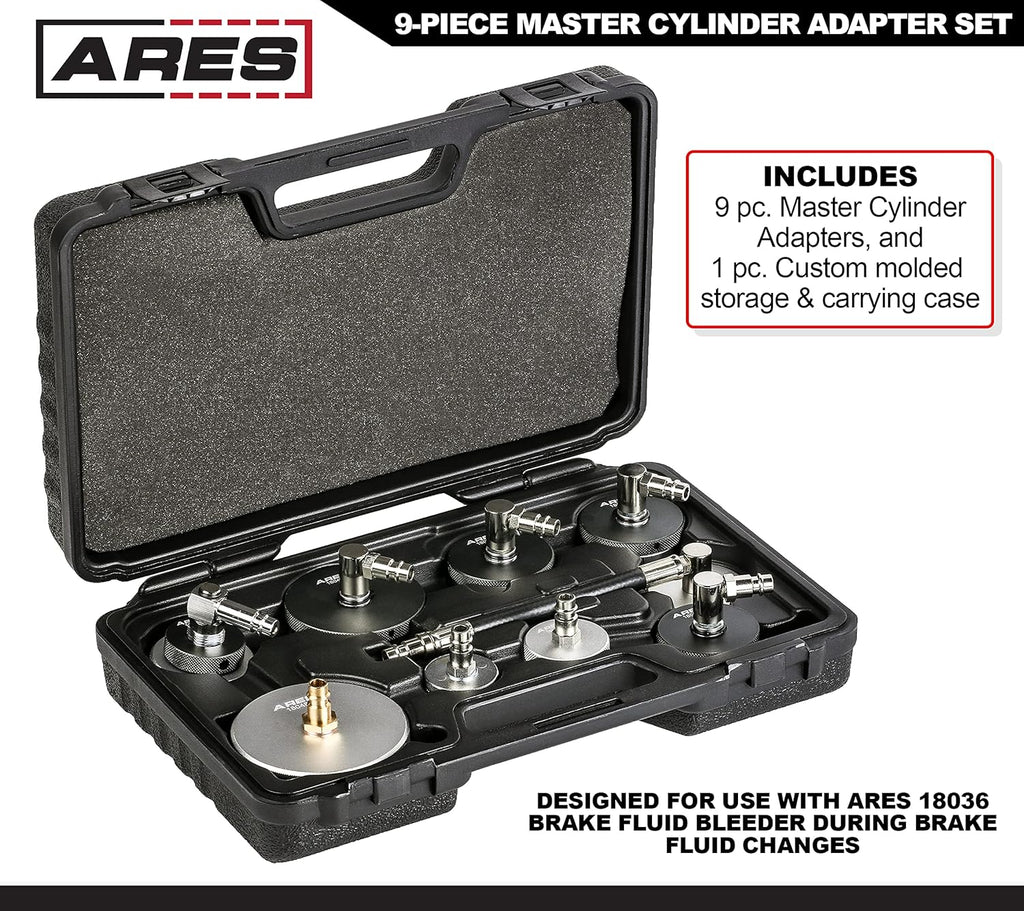 9-Piece Master Cylinder Adapter Set for Brake Fluid Bleeding D968637