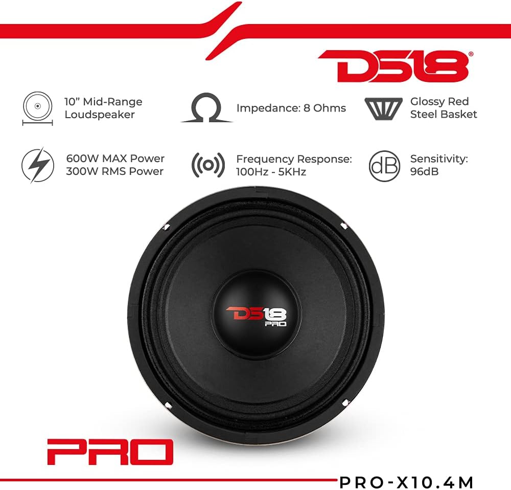 10 Midrange 4 Ohms Loudspeaker F35438