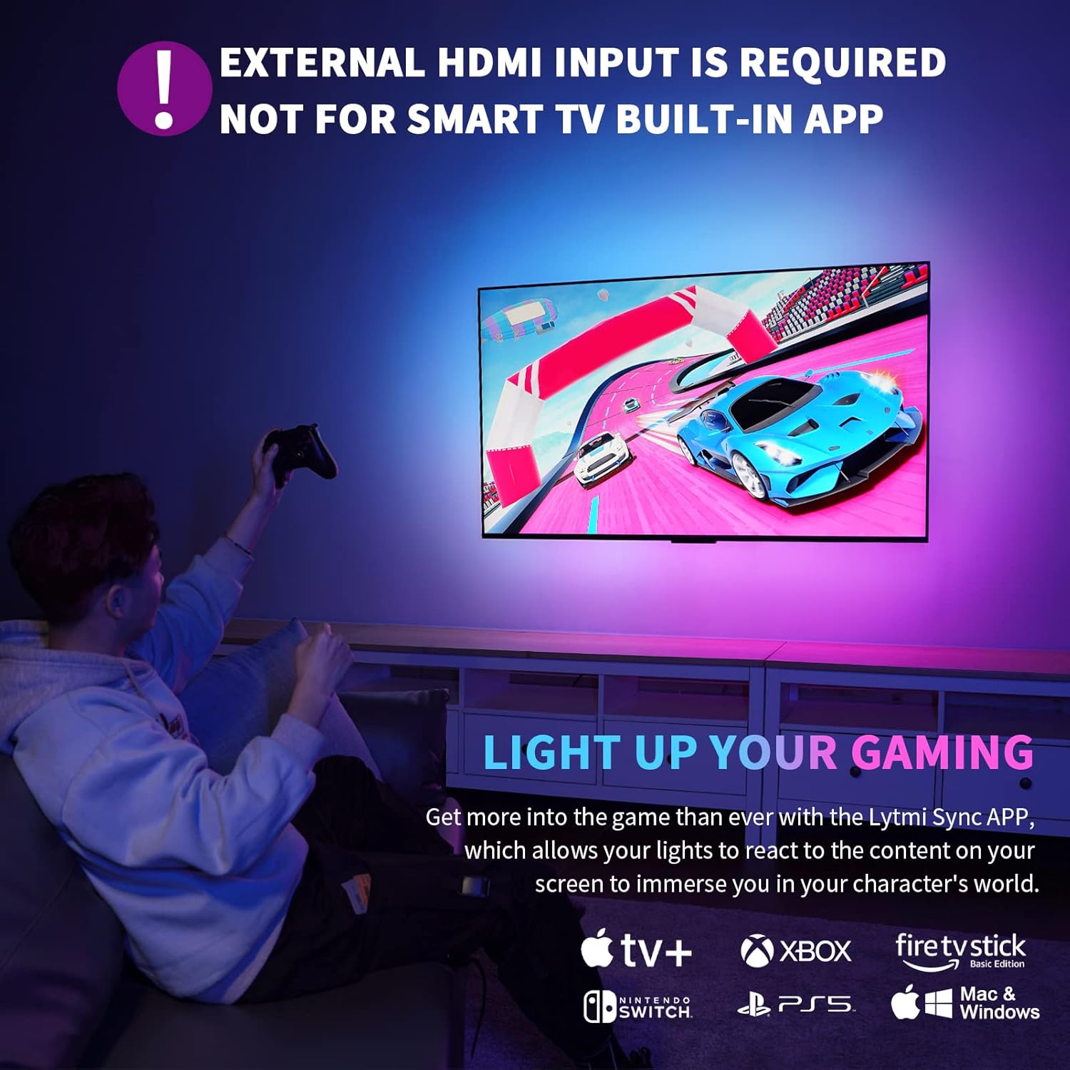 HDMI 2.0 Sync Box & TV LED Backlight Kit D71428