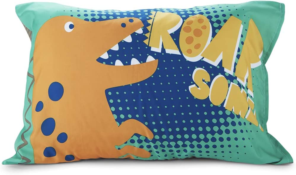 4-Piece Blue Dinosaur Toddler Bedding Set B153