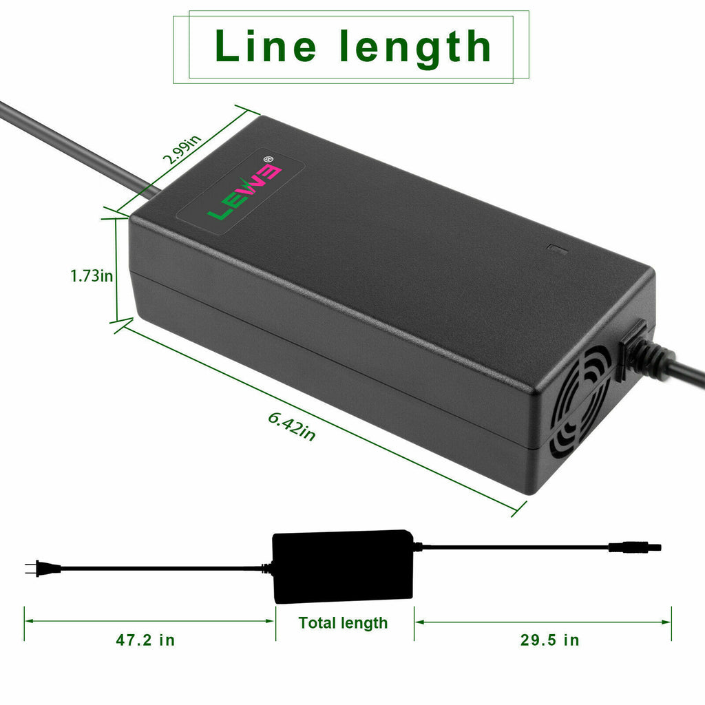 54.6V2A Charger Adapter for 48V Li-ion Battery Ebike I597891