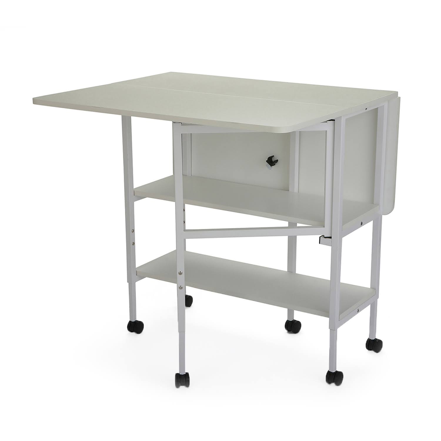 White Height Adjustable Cutting Table Y99941
