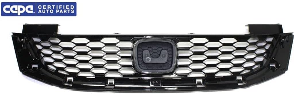 Painted Black Plastic Grille Assembly for Honda Accord Coupe 2013 2014 2015 M27896