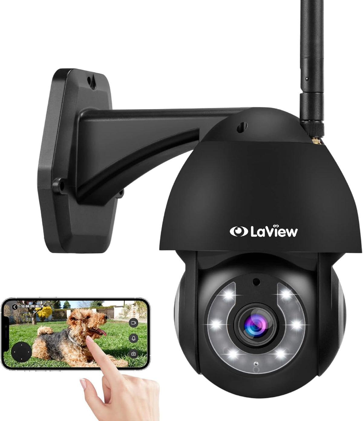 2K Security Camera Outdoor Wired Starlight Color Night Vision IP65 2-Way Audio O654