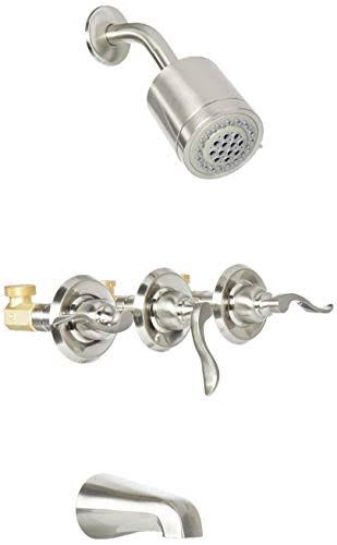 French Tub & Shower Faucet with Three Handle A37470