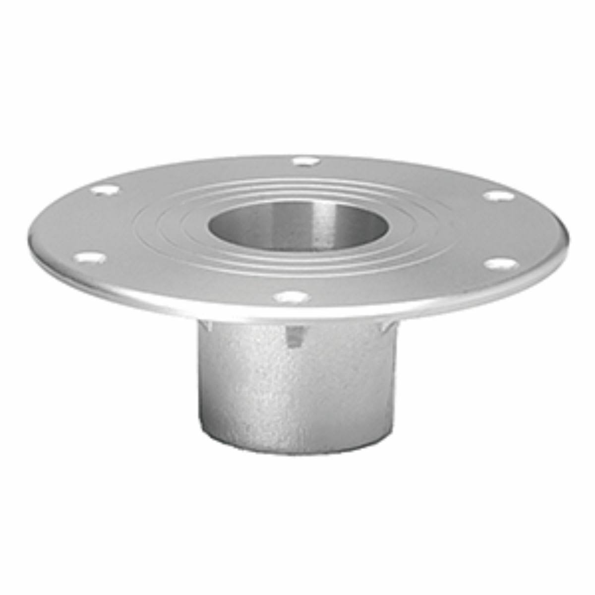 6x22 Silver Flush Mount Table Base O12334