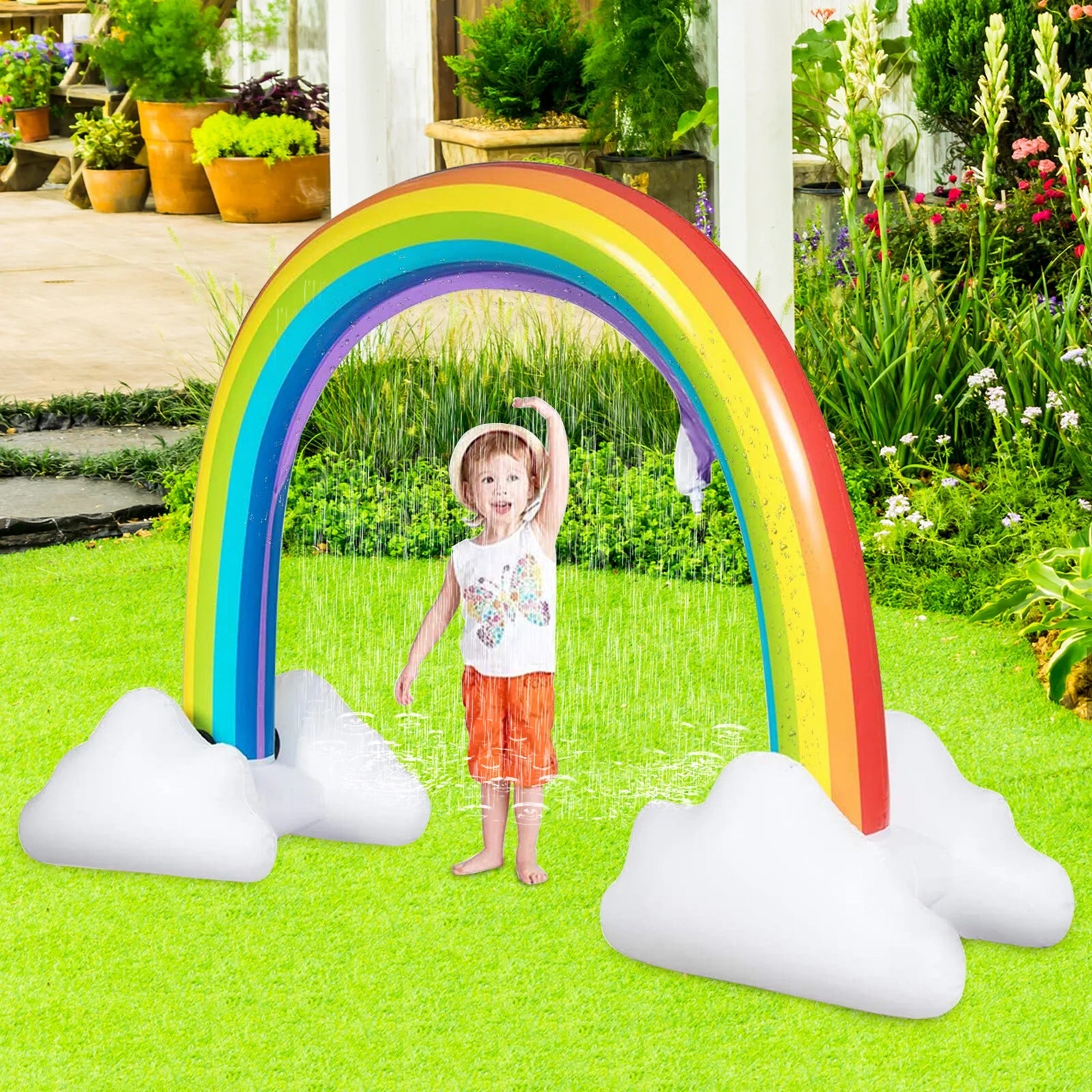 Children Inflatable Toy Water Toy Lawn Game Prop I36634