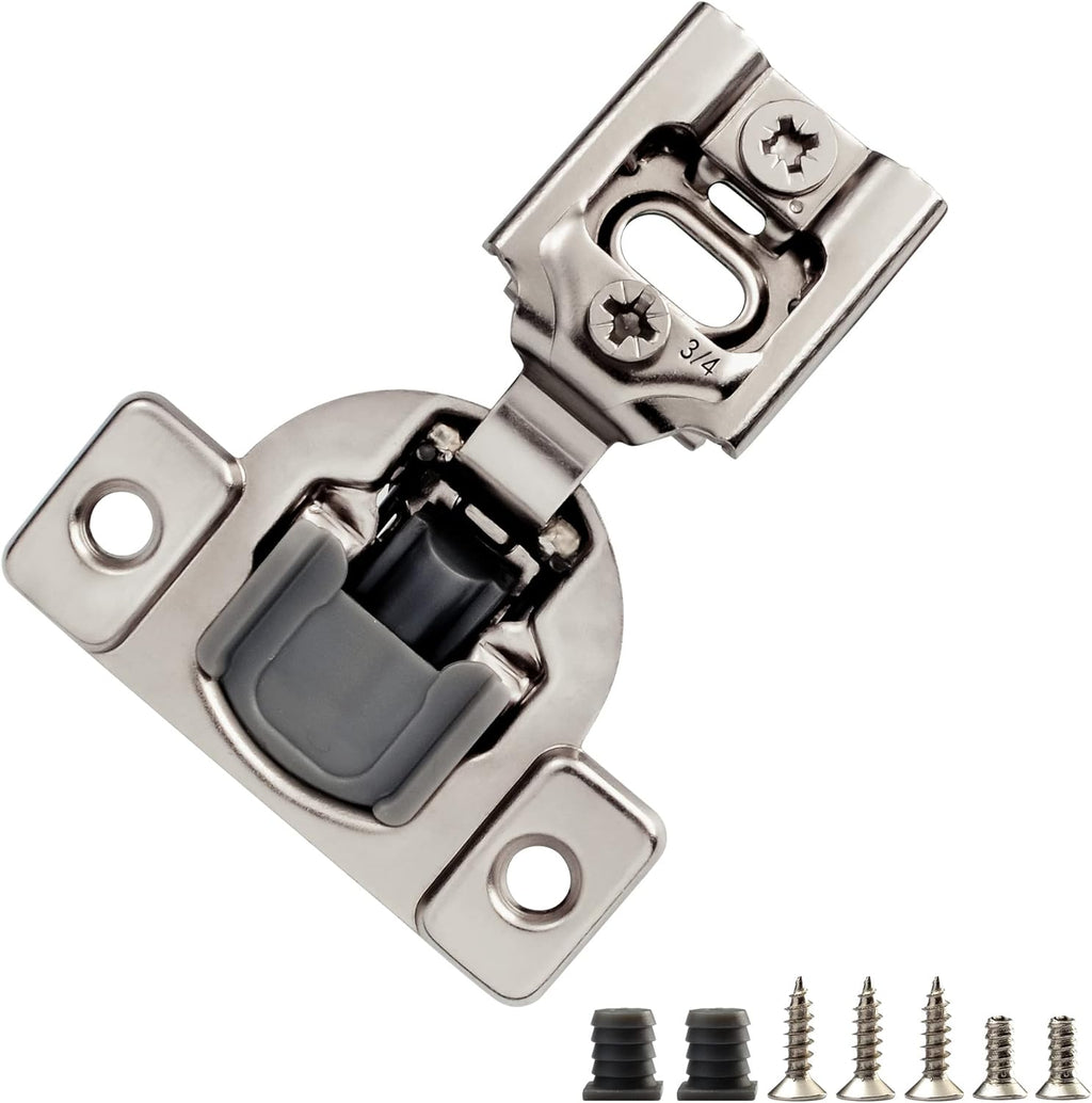50 Pack Soft Close Cabinet Hinges, 1 1/4 Overlay, 105 Degree W608415