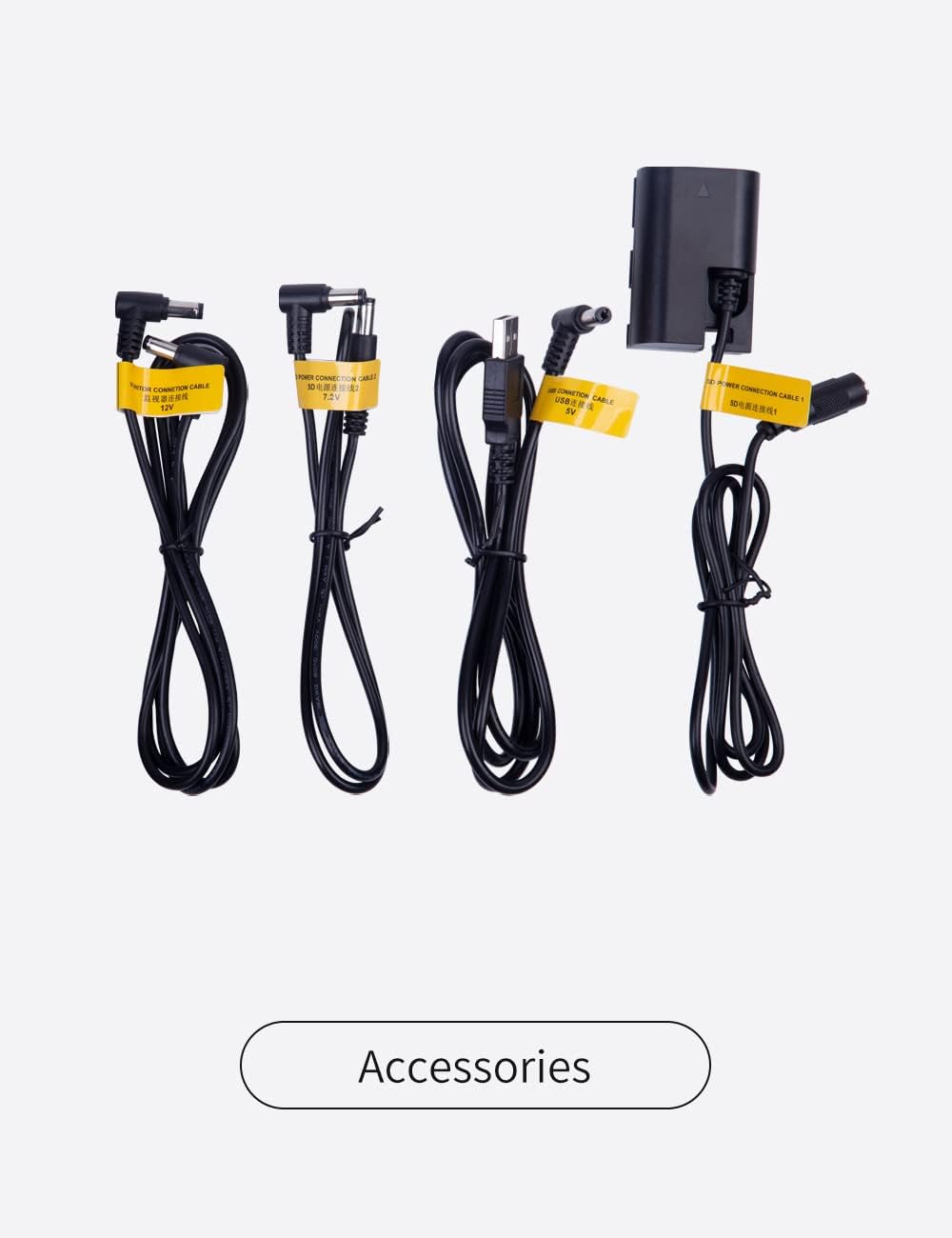 V Mount Battery Plate Adaptor with 15mm Rod Clamp, D-tap, USB, DC Outputs & LP-E6 Dummy Battery F845539
