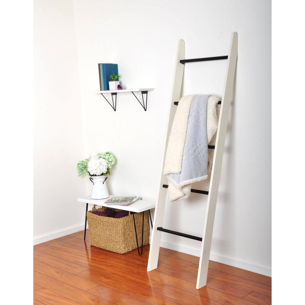 Dark Brown Wood Bracket Shelf J303