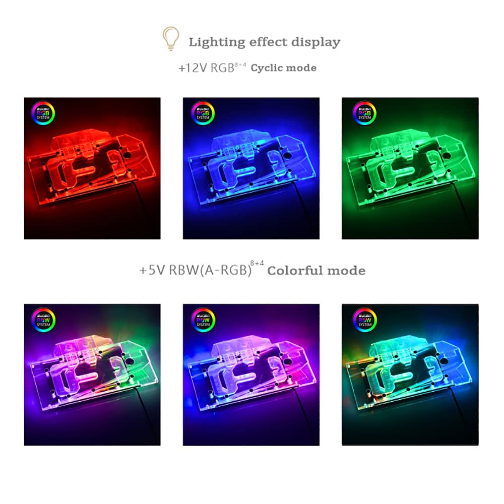 GPU Water Block for XFX Radeon RX 6900 6800 XT Speedster MERC 319 Full Cover Cooler V31346