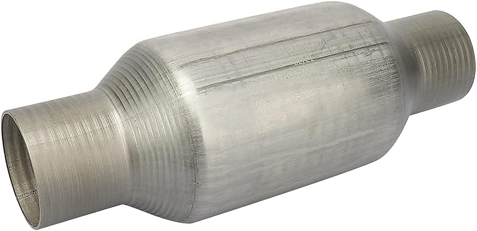 2.25" Inlet/Outlet Universal Catalytic Converter, High Flow Exhaust Pipe, Pack of 2 E461289