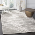 Grey Abstract Area Rug, 6' x 9' K346188