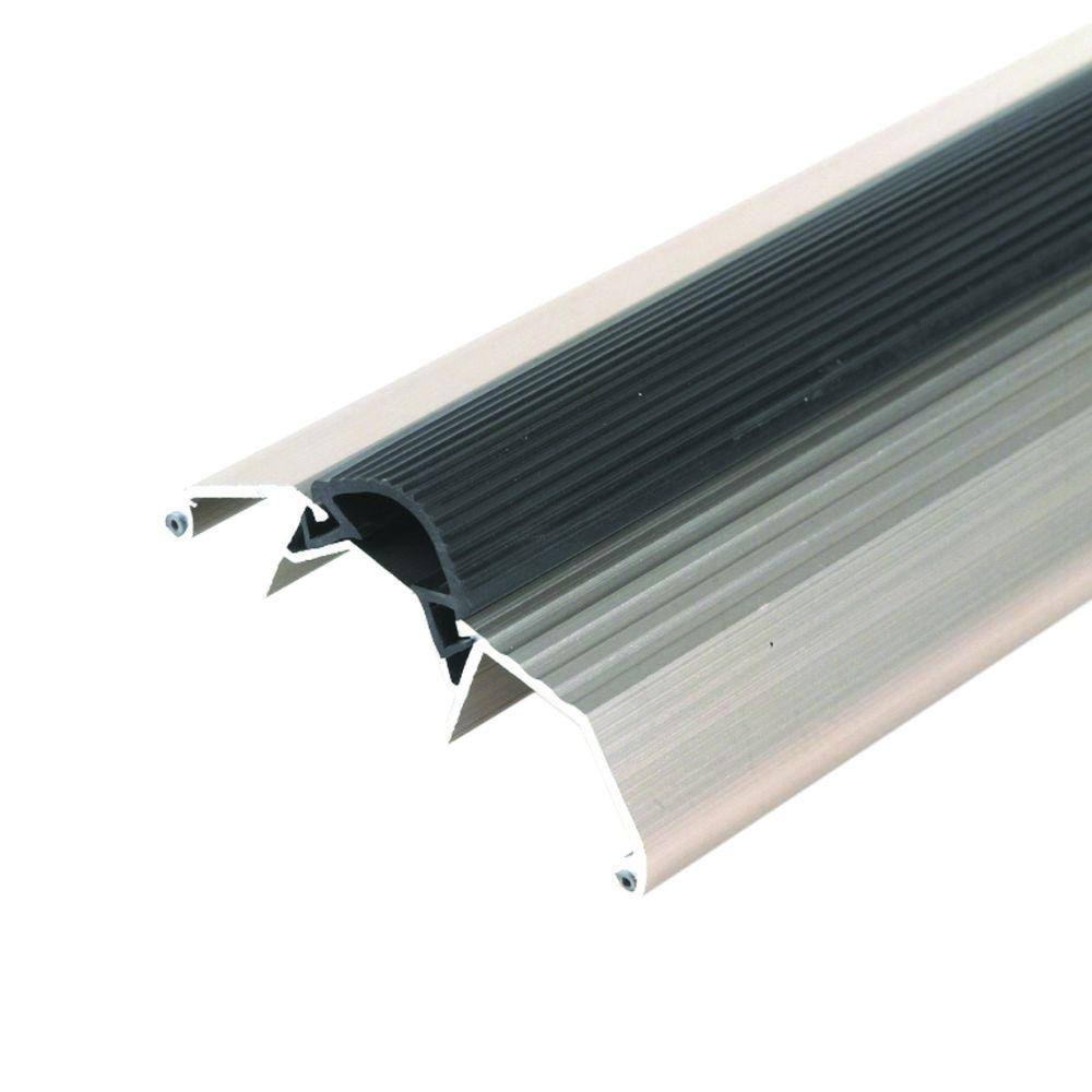 Satin Nickel Aluminum Threshold with Vinyl Seal P724235