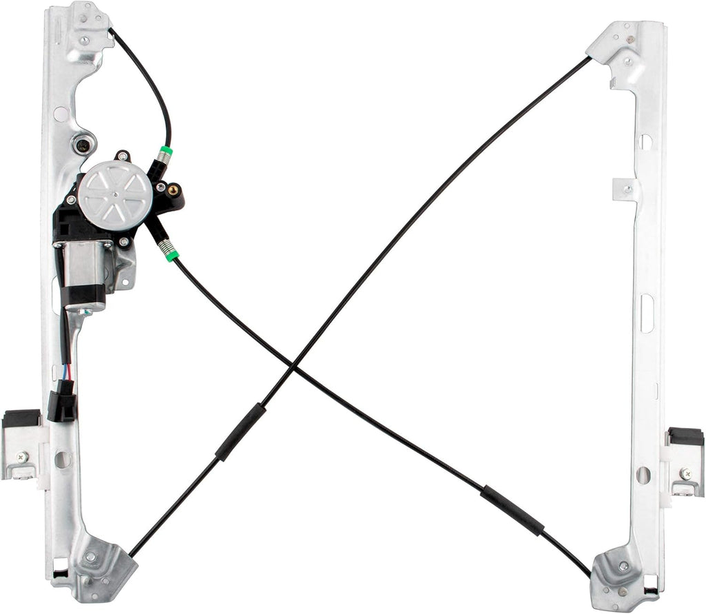 Front Right Passenger Side Power Window Regulator with Motor Compatible with Chevrolet Silverado Tahoe GMC Yukon XL Sierra Escalade Pickup Truck SUV 2002-2006, Pack of 2 X254476
