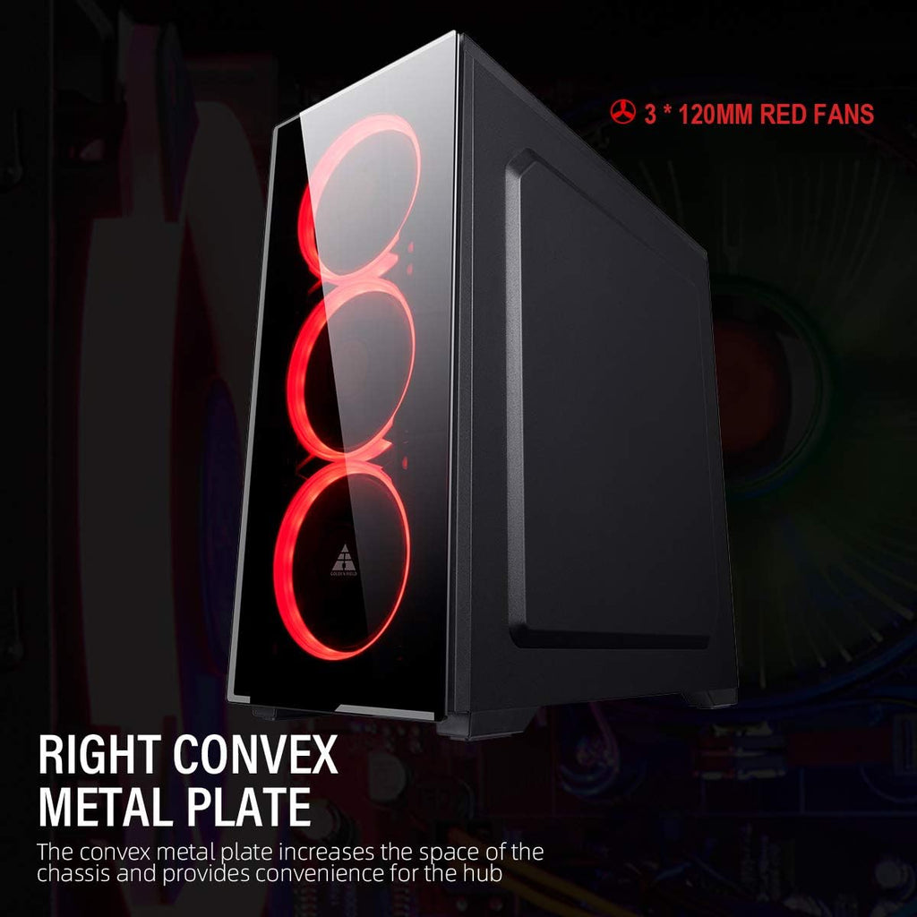 ATX Computer Case with Acrylic Side Panel F164495