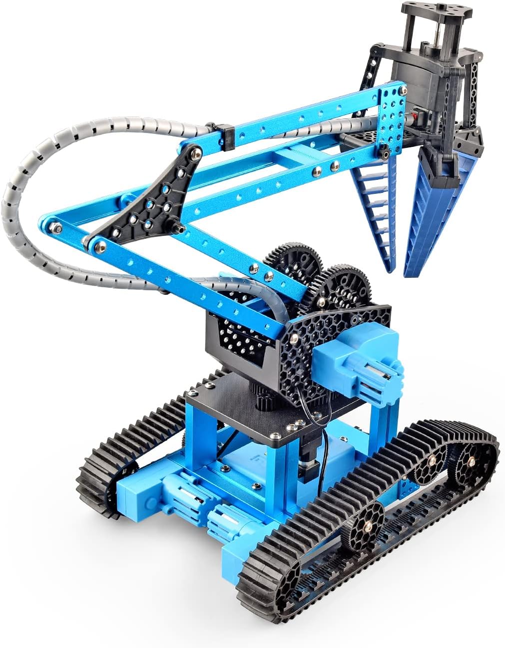 15 Channels 2.4G RC Robot Toy, DIY 151 pcs Take Apart Stem Excavator Toy Electronic Alloy Metal Mechanical Robotic Arm Building Kit J4995