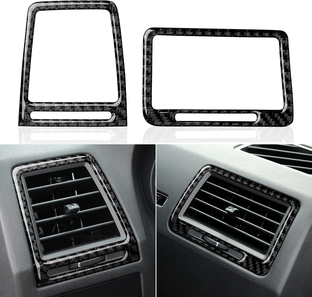 Carbon Fiber Center Console Dashboard Sticker Interior Trim Cover, Pack of 2 K557569