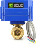 1" Stainless Steel Full Port Motorized Ball Valve, 9-24V DC, Pack of 2 G1954