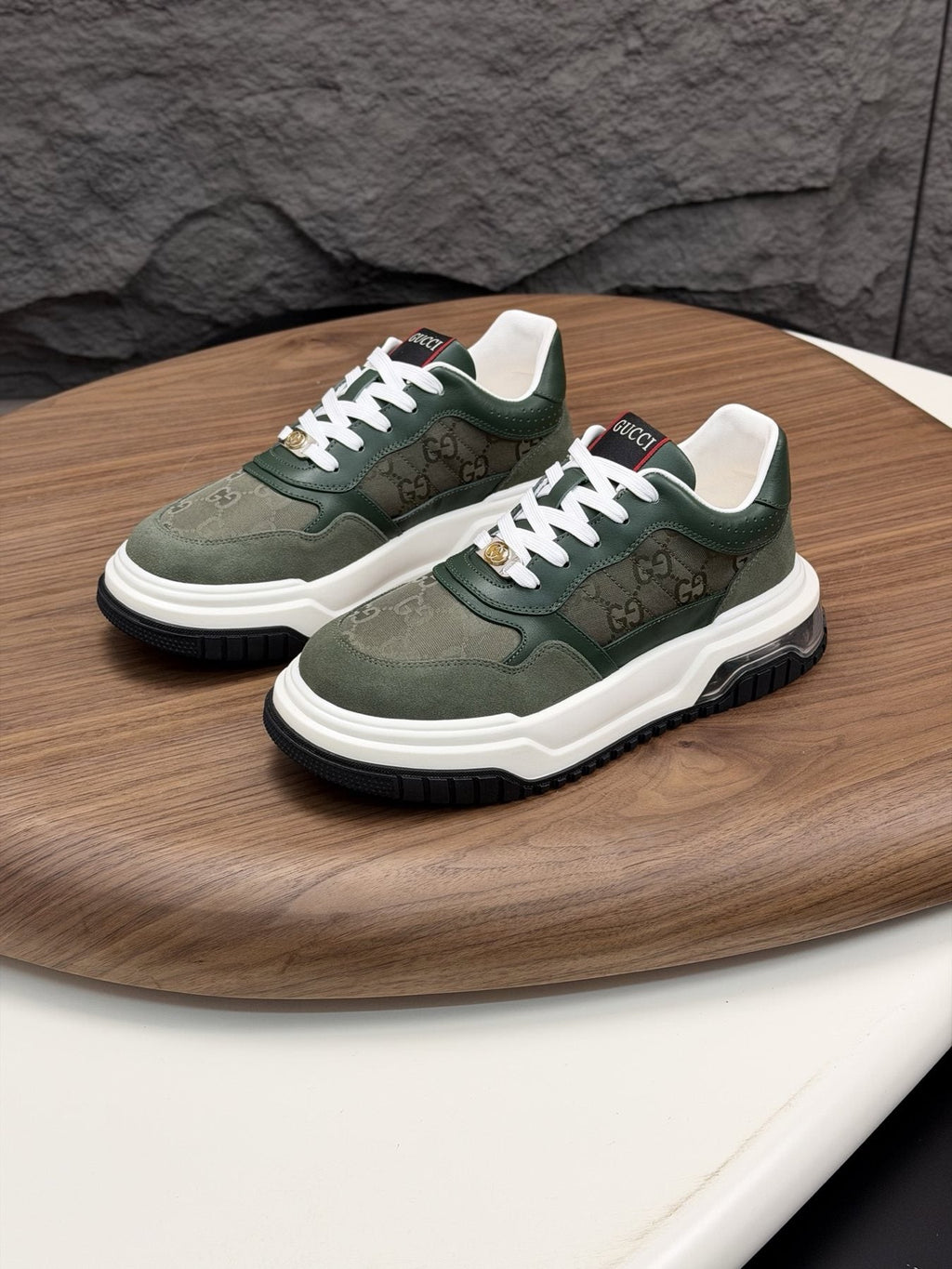 Gucci Paneled Low-Top Sneakers